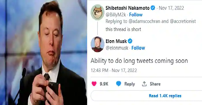 Tweet Character Limitation Will Be Removed Very Soon, Elon Musk Declares