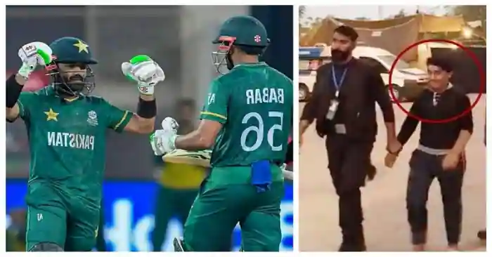 During the PAK vs. NZ game, Mohammad Rizwan's fan was arrested.